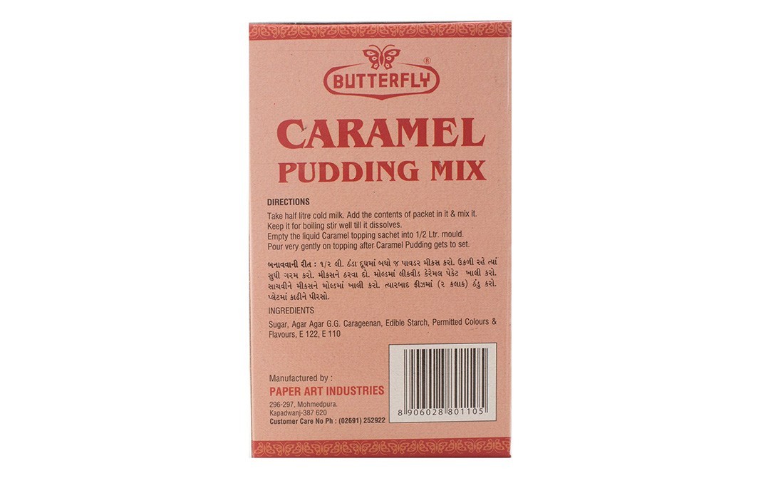 Butterfly Caramel Pudding Mix Strawberry   Pack  100 grams